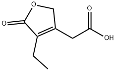 3-Furanacetic acid, 4-ethyl-2,5-dihydro-5-oxo- Structural Picture