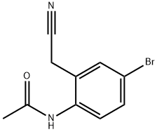 Acetamide, N-[4-bromo-2-(cyanomethyl)phenyl]- Structural