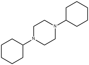 Piperazine, 1,4-dicyclohexyl- Structural
