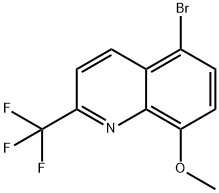 Quinoline, 5-bromo-8-methoxy-2-(trifluoromethyl)- Structural