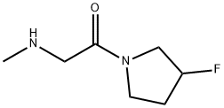 Ethanone, 1-(3-fluoro-1-pyrrolidinyl)-2-(methylamino)- Structural