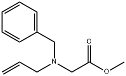 Glycine, N-(phenylmethyl)-N-2-propen-1-yl-, methyl ester Structural