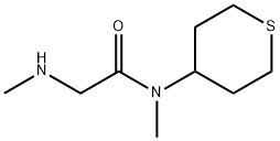Acetamide, N-methyl-2-(methylamino)-N-(tetrahydro-2H-thiopyran-4-yl)- Structural