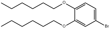 Benzene, 4-bromo-1,2-bis(hexyloxy)- Structural