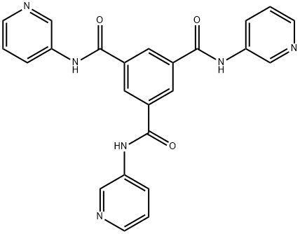 N1,N3,N5-tris(pyridin-4-yl)benzene-1,3,5-tricarboxamide Structural