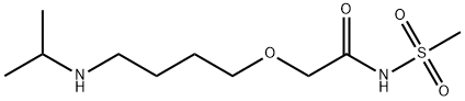 Acetamide, 2-[4-[(1-methylethyl)amino]butoxy]-N-(methylsulfonyl)-