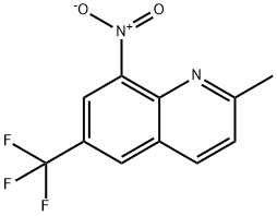 Quinoline, 2-methyl-8-nitro-6-(trifluoromethyl)- Structural