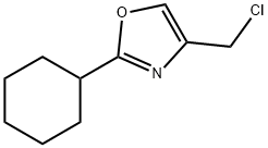 Oxazole, 4-(chloromethyl)-2-cyclohexyl- Structural