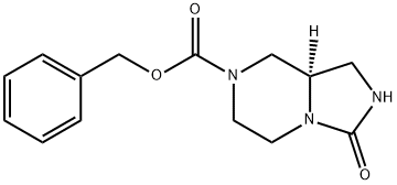 Imidazo[1,5-a]pyrazine-7(1H)-carboxylic acid, hexahydro-3-oxo-, phenylmethyl ester, (8aR)- Structural