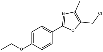 Oxazole, 5-(chloromethyl)-2-(4-ethoxyphenyl)-4-methyl- Structural