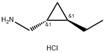 rac-[(1R,2R)-2-ethylcyclopropyl]methanamine hydrochloride, trans Structural