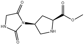 L-Proline, 4-(2,5-dioxo-1-imidazolidinyl)-, methyl ester, (4S)- Structural