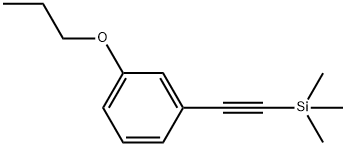 Benzene, 1-propoxy-3-[2-(trimethylsilyl)ethynyl]- Structural