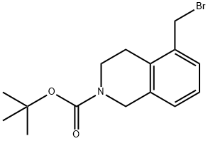 tert-butyl 5-(bromomethyl)-1,2,3,4-tetrahydroisoquinoline-2-carboxylate Structural