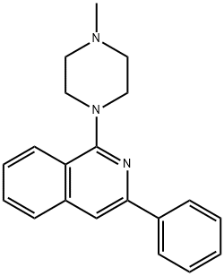 Isoquinoline, 1-(4-methyl-1-piperazinyl)-3-phenyl- Structural