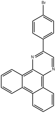 Dibenzo[f,h]quinoxaline, 2-(4-bromophenyl)- Structural