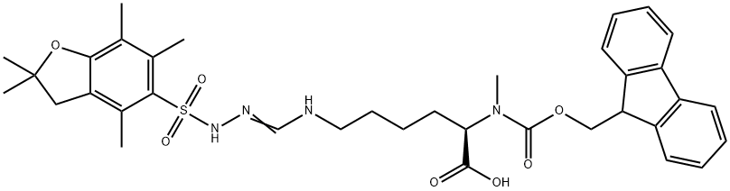 Fmoc-N-Me-d-HoArg(pbf)-OH Structural