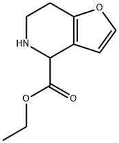 Furo[3,2-c]pyridine-4-carboxylic acid, 4,5,6,7-tetrahydro-, ethyl ester Structural