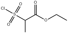 Propanoic acid, 2-(chlorosulfonyl)-, ethyl ester Structural