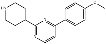 Pyrimidine, 4-(4-methoxyphenyl)-2-(4-piperidinyl)- Structural