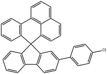 Spiro[7H-benz[de]anthracene-7,9'-[9H]fluorene],2'-(4-chlorophenyl)- Structural