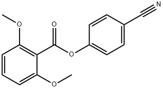 Benzoic acid, 2,6-dimethoxy-, 4-cyanophenyl ester Structural