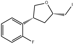 Furan, 4-(2-fluorophenyl)tetrahydro-2-(iodomethyl)-, (2S,4R)- Structural