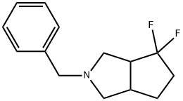 Cyclopenta[c]pyrrole, 4,4-difluorooctahydro-2-(phenylmethyl)- Structural