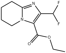 Imidazo[1,2-a]pyridine-3-carboxylic acid, 2-(difluoromethyl)-5,6,7,8-tetrahydro-, ethyl ester Structural