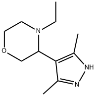 Morpholine, 3-(3,5-dimethyl-1H-pyrazol-4-yl)-4-ethyl- Structural