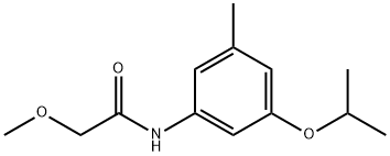 Acetamide, 2-methoxy-N-[3-methyl-5-(1-methylethoxy)phenyl]- Structural