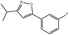 Isoxazole, 5-(3-fluorophenyl)-3-(1-methylethyl)- Structural
