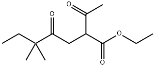 Heptanoic acid, 2-acetyl-5,5-dimethyl-4-oxo-, ethyl ester Structural