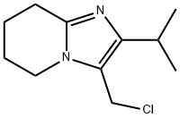 Imidazo[1,2-a]pyridine, 3-(chloromethyl)-5,6,7,8-tetrahydro-2-(1-methylethyl)- Structural