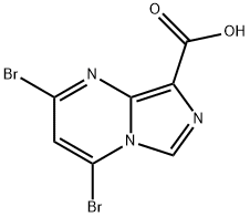 Imidazo[1,5-a]pyrimidine-8-carboxylic acid, 2,4-dibromo- Structural