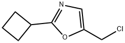 Oxazole, 5-(chloromethyl)-2-cyclobutyl- Structural