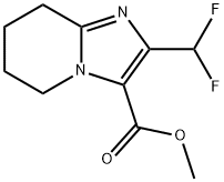 Imidazo[1,2-a]pyridine-3-carboxylic acid, 2-(difluoromethyl)-5,6,7,8-tetrahydro-, methyl ester Structural