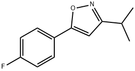 Isoxazole, 5-(4-fluorophenyl)-3-(1-methylethyl)- Structural