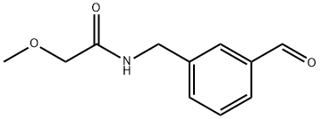 Acetamide, N-[(3-formylphenyl)methyl]-2-methoxy- Structural
