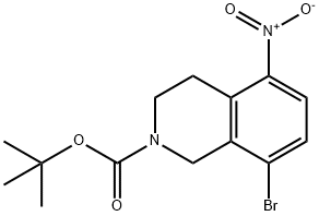 2(1H)-Isoquinolinecarboxylic acid, 8-bromo-3,4-dihydro-5-nitro-, 1,1-dimethylethyl ester