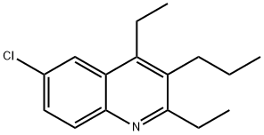 Quinoline, 6-chloro-2,4-diethyl-3-propyl- Structural