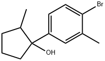 Cyclopentanol, 1-(4-bromo-3-methylphenyl)-2-methyl- Structural