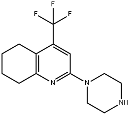 Quinoline, 5,6,7,8-tetrahydro-2-(1-piperazinyl)-4-(trifluoromethyl)- Structural