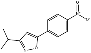 Isoxazole, 3-(1-methylethyl)-5-(4-nitrophenyl)- Structural