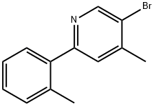 Pyridine, 5-bromo-4-methyl-2-(2-methylphenyl)- Structural