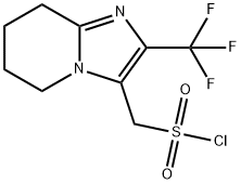 Imidazo[1,2-a]pyridine-3-methanesulfonyl chloride, 5,6,7,8-tetrahydro-2-(trifluoromethyl)- Structural