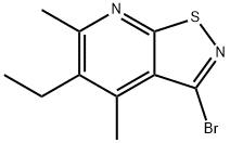 Isothiazolo[5,4-b]pyridine, 3-bromo-5-ethyl-4,6-dimethyl- Structural