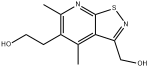 Isothiazolo[5,4-b]pyridine-5-ethanol, 3-(hydroxymethyl)-4,6-dimethyl- Structural