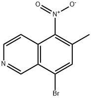 Isoquinoline, 8-bromo-6-methyl-5-nitro- Structural