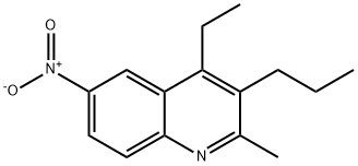 Quinoline, 4-ethyl-2-methyl-6-nitro-3-propyl- Structural